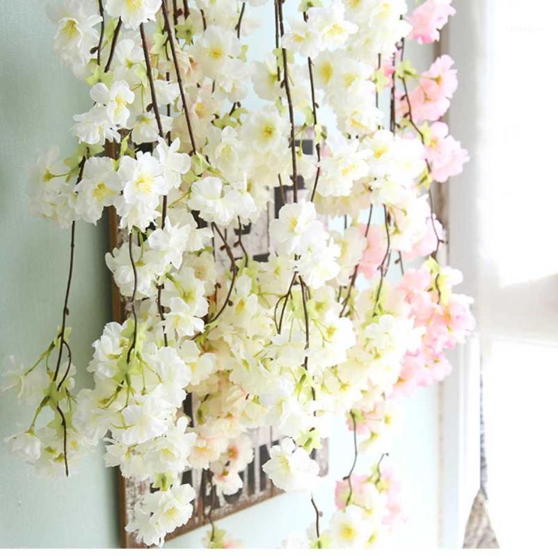 1Pc Artificial Flower Cherry Plant Wall Fake Flower Vine Pear Export Green Plant Decoration Home Wedding Decoration1, Beige 
1Pc Artificial Flower Cherry Plant Wall Fake Flower Vine Pear Export Green Plant Decoration Home Wedding Decoration1, Beige