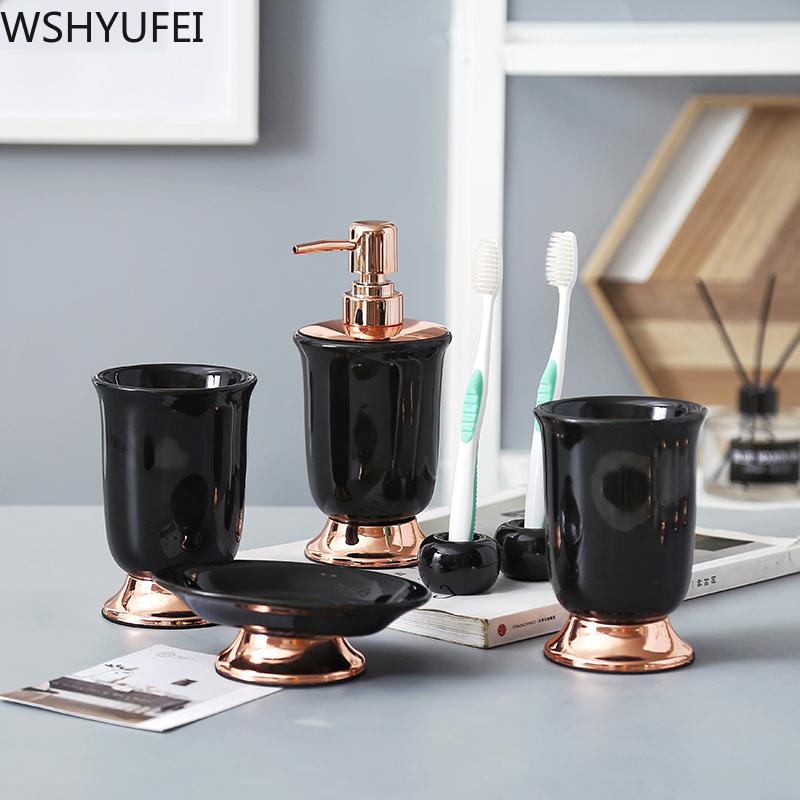 Nordic luxury ceramic bathroom set Fashion Soap Dispenser Toothbrush Holder Ceramic decoration Household Bathroom Product
Nordic luxury ceramic bathroom set Fashion Soap Dispenser Toothbrush Holder Ceramic decoration Household Bathroom Product