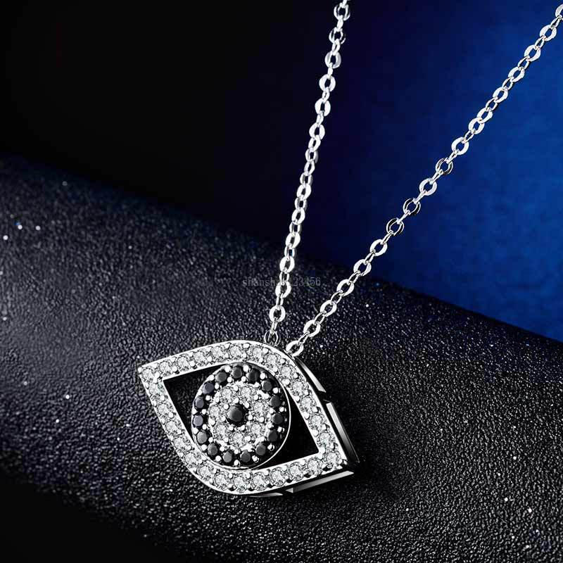 Women crystal diamond eye necklace black stone eye pendant women necklaces fashion jewelry will and sandy new, Silver
Women crystal diamond eye necklace black stone eye pendant women necklaces fashion jewelry will and sandy new, Silver