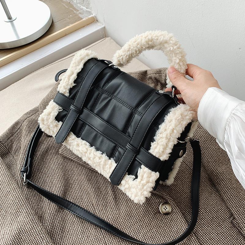 Fashion Lamb Wool Ladies Shoulder Bag Luxury Leather Women Crossbody Bag Fashionable Purses and Handbags Casual Messenger Bags, Black
Fashion Lamb Wool Ladies Shoulder Bag Luxury Leather Women Crossbody Bag Fashionable Purses and Handbags Casual Messenger Bags, Black