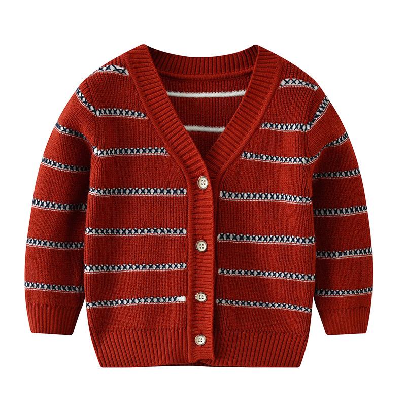 2020 New Boys Cardigan British Style Kids Girls Striped Contrast Color V-neck Knit Jacket Baby Wool Jacket Toddler Cardigan Coat, Khaki
2020 New Boys Cardigan British Style Kids Girls Striped Contrast Color V-neck Knit Jacket Baby Wool Jacket Toddler Cardigan Coat, Khaki