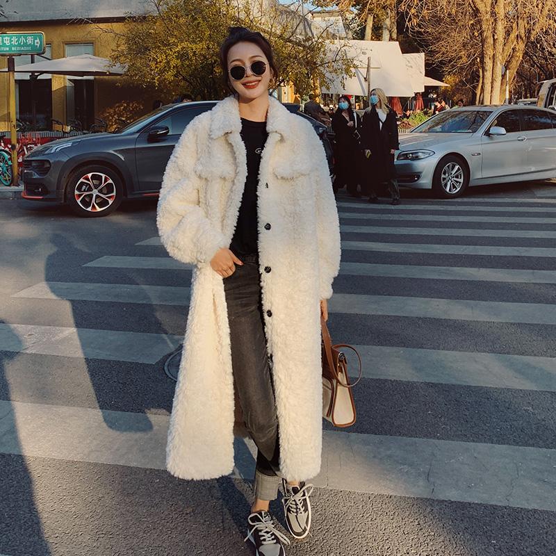 Winter Clothes Women Elegant White Lambwool Long Coat Faux Fur Jacket Female Fashion Korean Plus Size Plush Coats Overcoat, X102
Winter Clothes Women Elegant White Lambwool Long Coat Faux Fur Jacket Female Fashion Korean Plus Size Plush Coats Overcoat, X102