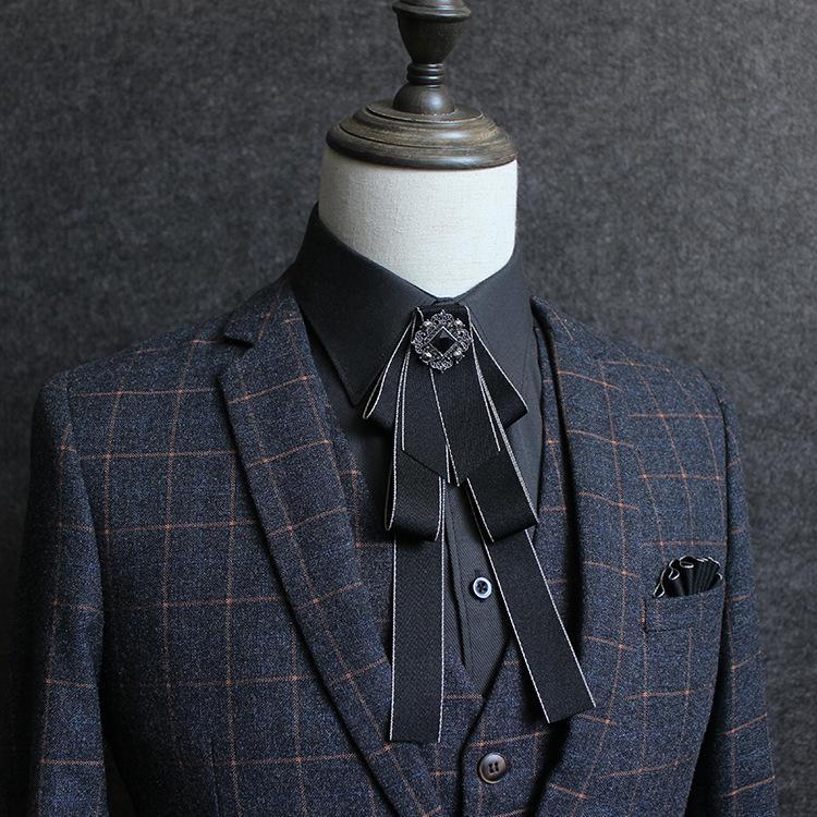 British Women Collar Shirt Ribbon Bow Tie Men Alloy Butterfly Bowknot Necktie Wedding Party Rhinestone Chic Uniform Gift Bowtie
British Women Collar Shirt Ribbon Bow Tie Men Alloy Butterfly Bowknot Necktie Wedding Party Rhinestone Chic Uniform Gift Bowtie