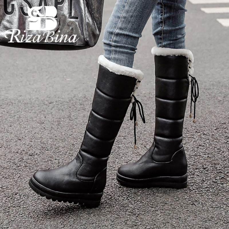 RizaBina Snow Boots Winter Warm Knee High Boots For Women Solid Color Round Toe Flats Shoes Fur Women Footwear Size 32-431, Black
RizaBina Snow Boots Winter Warm Knee High Boots For Women Solid Color Round Toe Flats Shoes Fur Women Footwear Size 32-431, Black