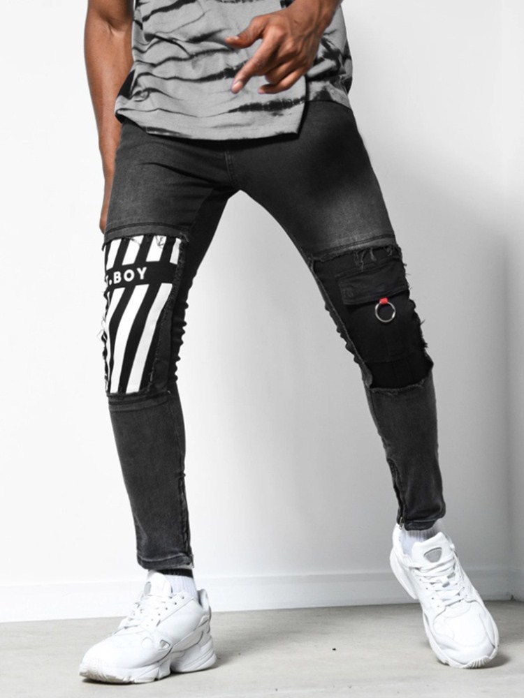 2020 New Mens Jeans Skinny Ripped Destroyed Stretch Slim Fit Hop Hop Pants Cool Designer Brand Pencil Men Printed Jeans 4xl Z1216, Blue
2020 New Mens Jeans Skinny Ripped Destroyed Stretch Slim Fit Hop Hop Pants Cool Designer Brand Pencil Men Printed Jeans 4xl Z1216, Blue