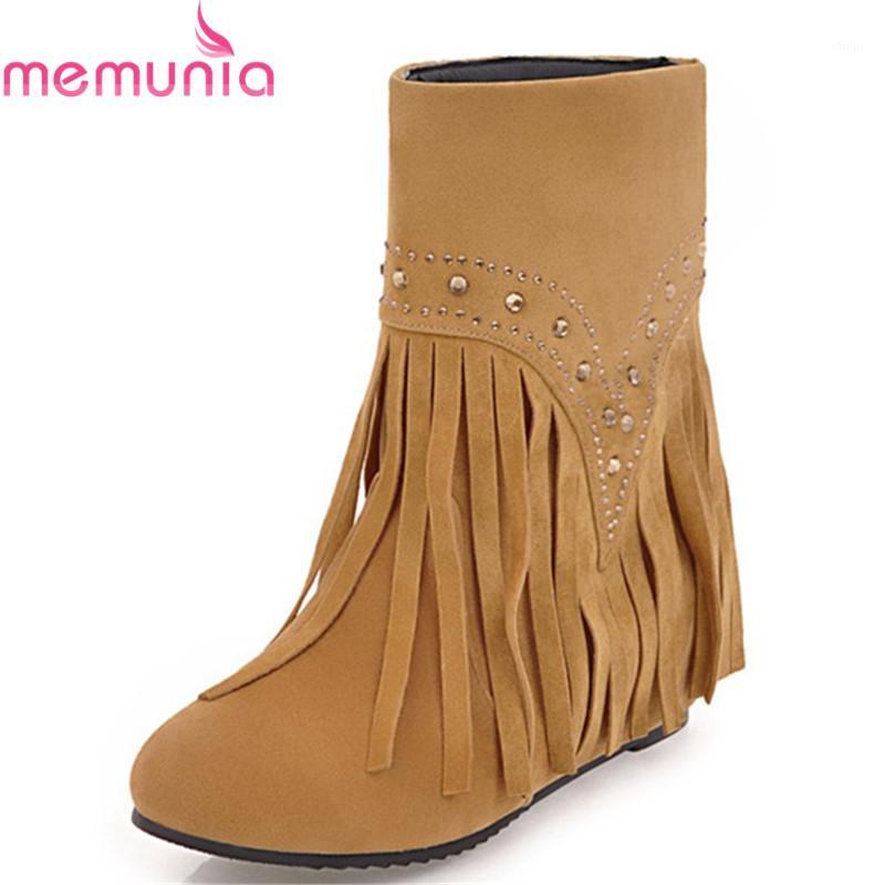 MEMUNIA 2020 new arrival winter boots slip on crystal ankle boots for women round toe height increasing heels size 33-431, Black
MEMUNIA 2020 new arrival winter boots slip on crystal ankle boots for women round toe height increasing heels size 33-431, Black