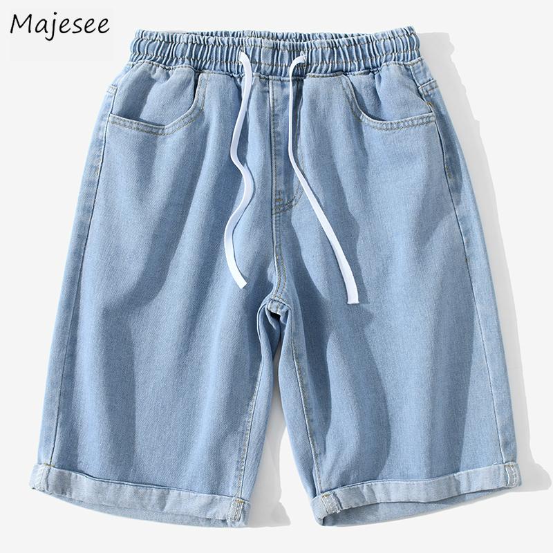 Men Jeans Denim Knee-length Solid Straight Loose Elastic Waist Drawstring Simple Fashion All-match Summer Casual Bottoms Leisure, 3105-light blue
Men Jeans Denim Knee-length Solid Straight Loose Elastic Waist Drawstring Simple Fashion All-match Summer Casual Bottoms Leisure, 3105-light blue