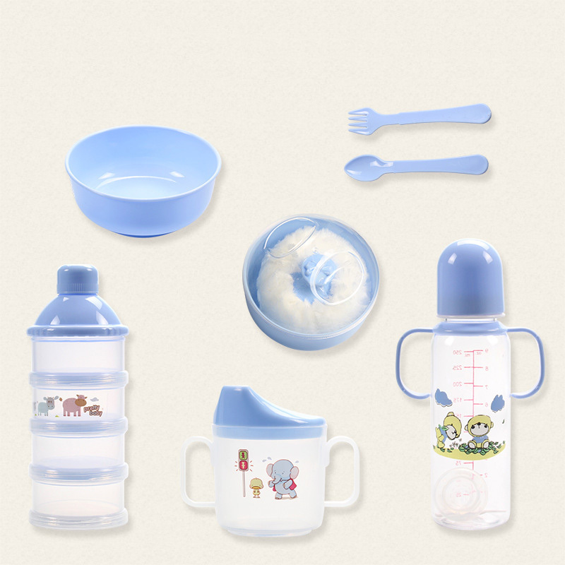 2020 HOT 0-3 years old newborn bottle set New baby safe non-toxic outing supplies teapot kettle bowl spoon fork food storage box LJ201110
2020 HOT 0-3 years old newborn bottle set New baby safe non-toxic outing supplies teapot kettle bowl spoon fork food storage box LJ201110