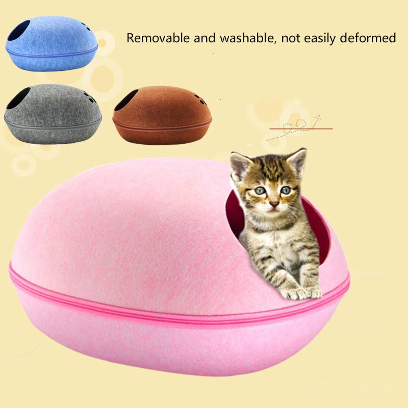 Four Seasons Universal Felt Pet Nest Felt Cat Litter Semi-closed Removable Eggshell Litter Cat Bed Pet Supplies
Four Seasons Universal Felt Pet Nest Felt Cat Litter Semi-closed Removable Eggshell Litter Cat Bed Pet Supplies