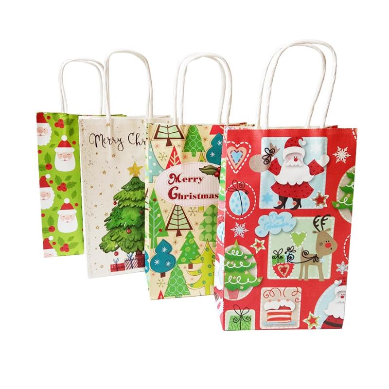 10 pieces/each piece of multifunctional Christmas paper bag S/M/L holiday gift bag with handle Christmas party event supplies
10 pieces/each piece of multifunctional Christmas paper bag S/M/L holiday gift bag with handle Christmas party event supplies