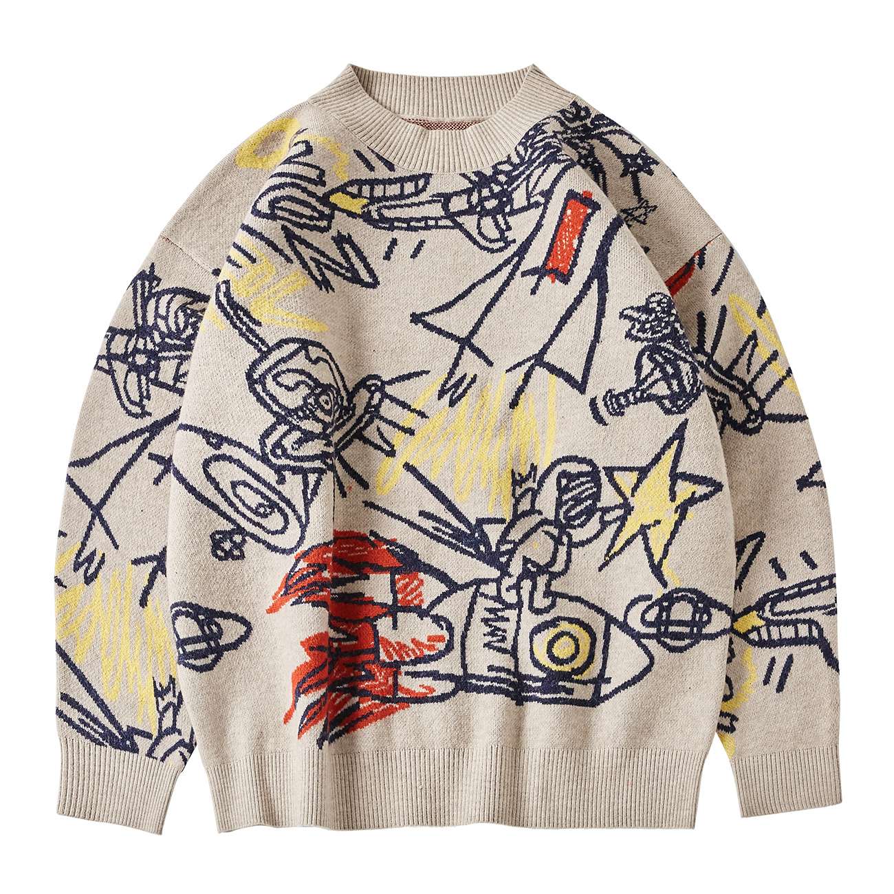 2021 New Harajuku Oversize Pullover Men Street Graffiti Knitted Hip Hop Streetwear Retro Autumn Winter Male Sweater Xr3r, White
2021 New Harajuku Oversize Pullover Men Street Graffiti Knitted Hip Hop Streetwear Retro Autumn Winter Male Sweater Xr3r, White