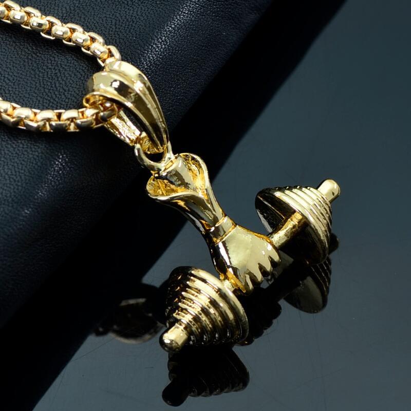 Steampunk Trendy Dumbbell Pendant Necklaces Men Hip Hop Jewelry Punk Style Fashion Statement Gold Long Chain Necklace Gifts
Steampunk Trendy Dumbbell Pendant Necklaces Men Hip Hop Jewelry Punk Style Fashion Statement Gold Long Chain Necklace Gifts