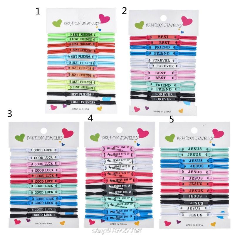 12Pcs Assorted Best Friends Good Luck Jesus Charm Bar Elastic Braided Bracelet Friendship BFF Jewelry Kids Party D07 20 Dropship
12Pcs Assorted Best Friends Good Luck Jesus Charm Bar Elastic Braided Bracelet Friendship BFF Jewelry Kids Party D07 20 Dropship