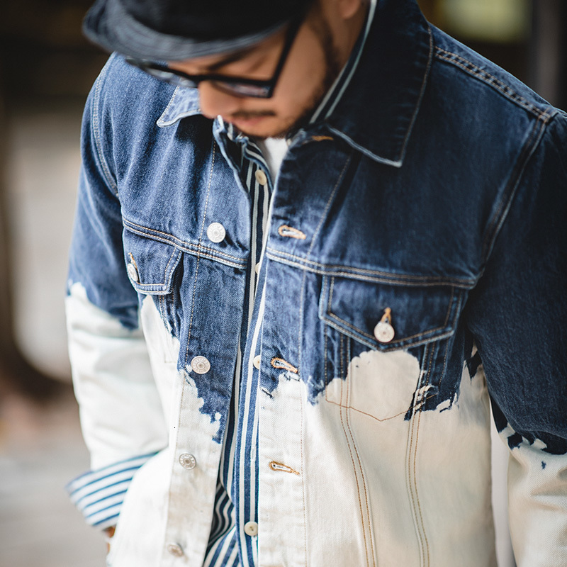 Washed Denim Vintage Men's Jackets Tie-dye Print White Typle3 Blue Jacket Matching Man's Clothes Alxc
Washed Denim Vintage Men's Jackets Tie-dye Print White Typle3 Blue Jacket Matching Man's Clothes Alxc