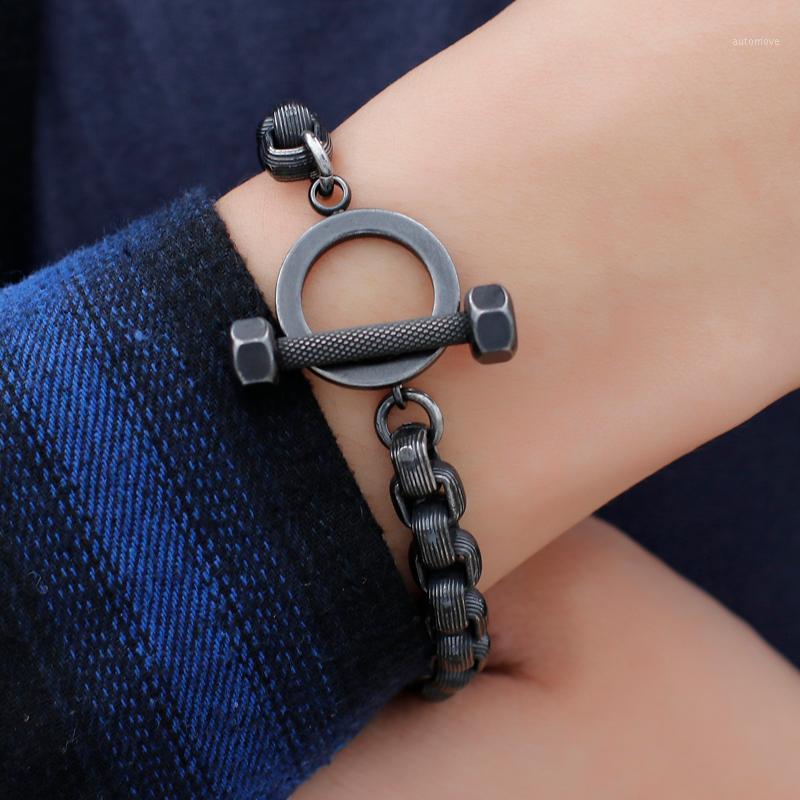 2020 Vintage black stainless steel Box Link chain bracelet Fitness bracelet 8mm 8.55'' xmas gifts jewelry free shipping1
2020 Vintage black stainless steel Box Link chain bracelet Fitness bracelet 8mm 8.55'' xmas gifts jewelry free shipping1