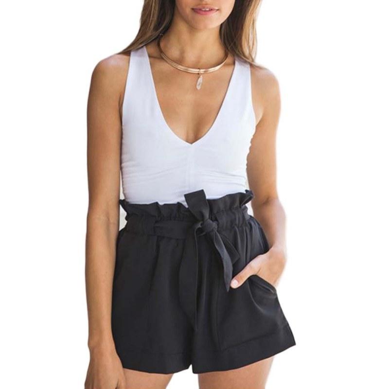 High Waist Black White Women Skirt Shorts Summer Fashion Womens Bow Belt Short Hot Short Rk
High Waist Black White Women Skirt Shorts Summer Fashion Womens Bow Belt Short Hot Short Rk