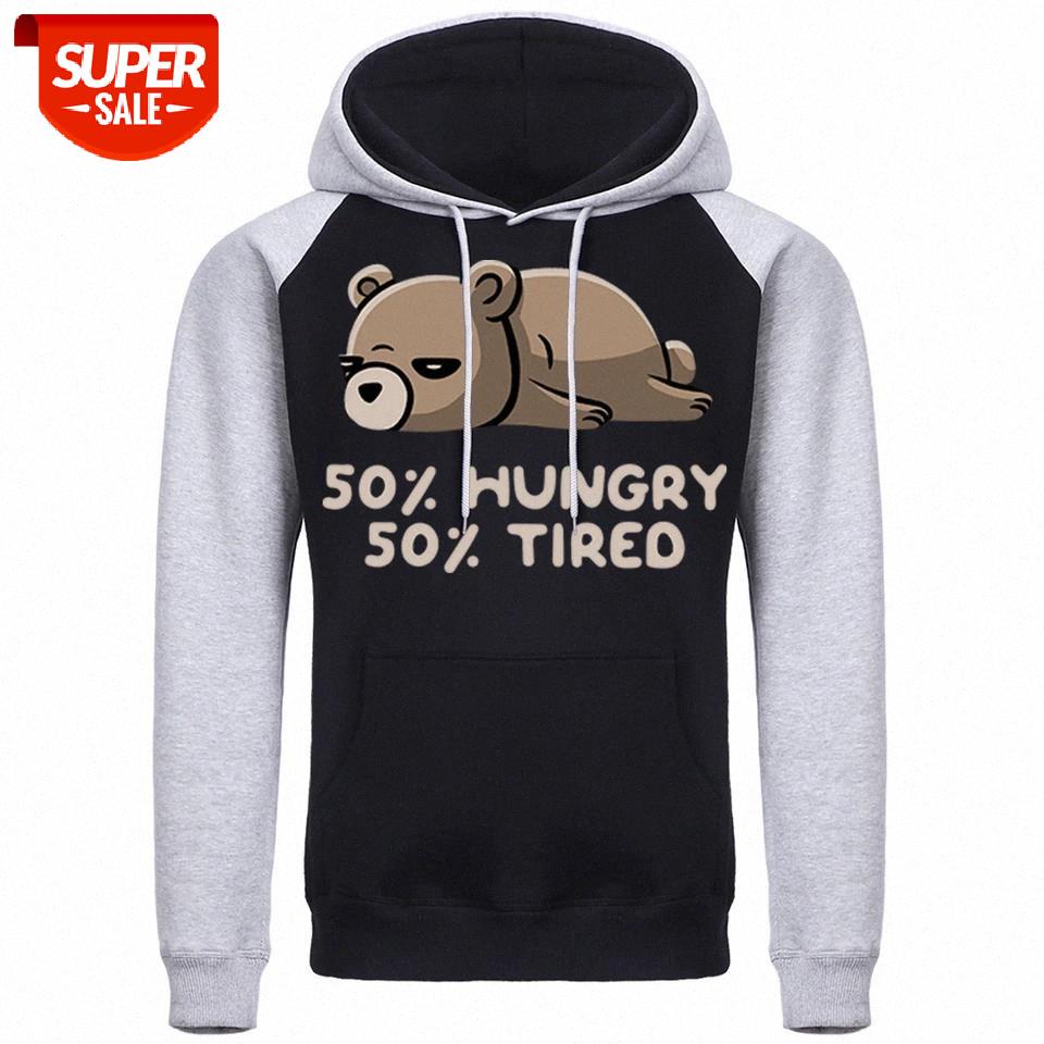 50 Hungry 50 Tired Sloth Bear Hoodie Raglan Mens Hip Hop Casual Sweatshirt Hot Sale Autumn Streetwear Men Fashion Fleece Hooded #La4Z, Black
50 Hungry 50 Tired Sloth Bear Hoodie Raglan Mens Hip Hop Casual Sweatshirt Hot Sale Autumn Streetwear Men Fashion Fleece Hooded #La4Z, Black