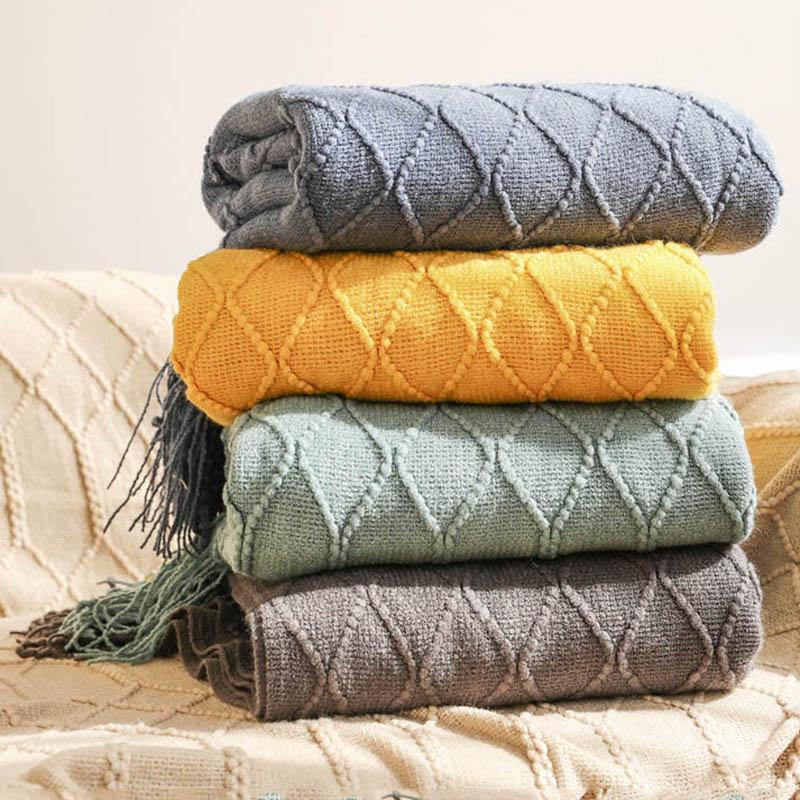 Nordic Knitted Blanket Bed Sofa Throw Blankets Khaki Grey Travel Blankets Office Nap Air Condition /127x230cm
Nordic Knitted Blanket Bed Sofa Throw Blankets Khaki Grey Travel Blankets Office Nap Air Condition /127x230cm