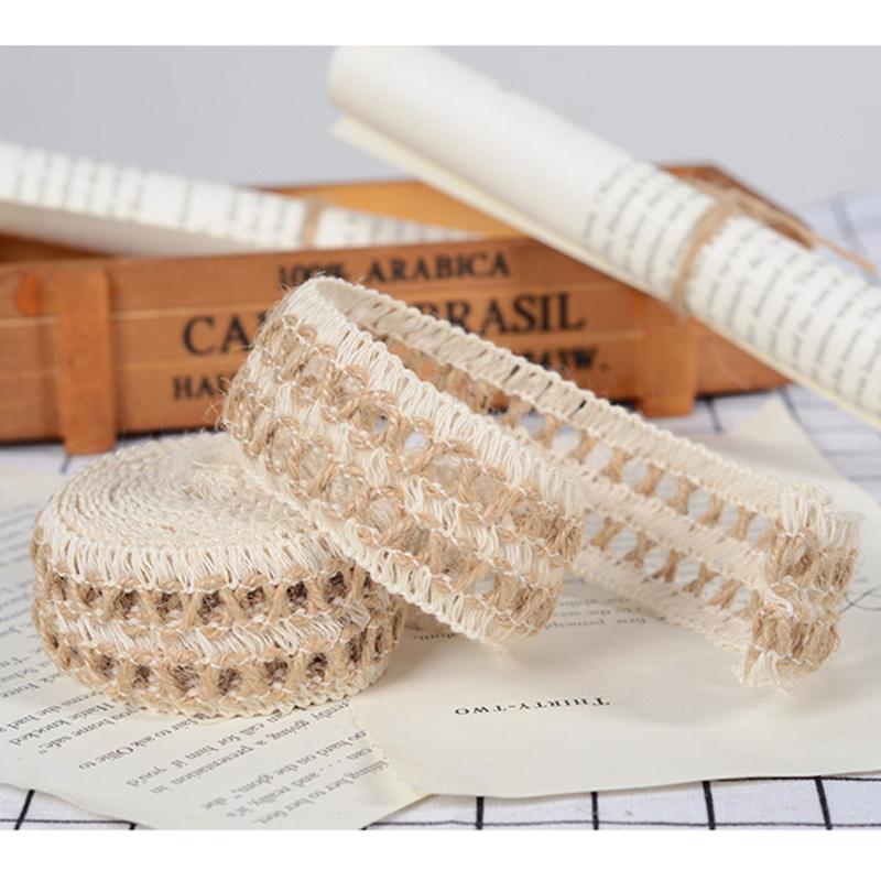 5m New Fashion Burlap Ribbon Hessian Hollow Out Vintage Rustic Burlap Rope Christmas Party Decor Wedding, As shown
5m New Fashion Burlap Ribbon Hessian Hollow Out Vintage Rustic Burlap Rope Christmas Party Decor Wedding, As shown