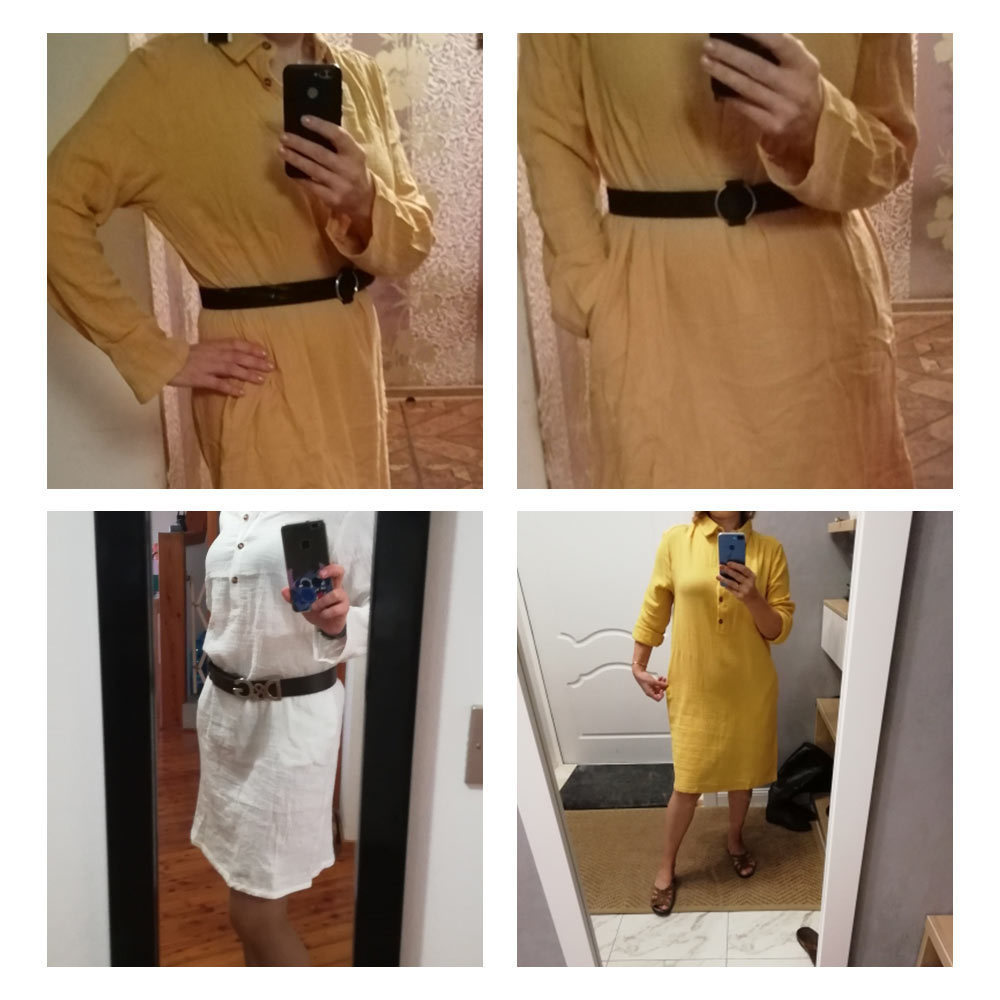 Spring Summer Vintage Dress Lapel Neck Long Shirt Dress White Button Vintage Button Boho White Dress T Shirt Women Vestidos T200604