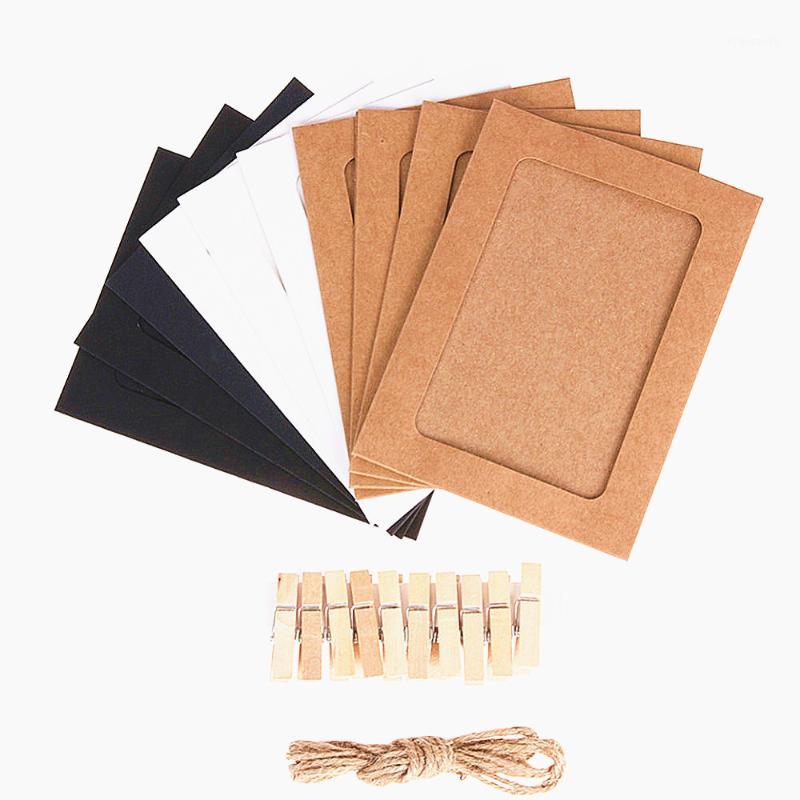 10 Pcs DIY Kraft Paper Photo Frame 3-7 inch Hanging Wall Photos Picture Frame Kraft Paper With Clips and Rope For Family Memory1
10 Pcs DIY Kraft Paper Photo Frame 3-7 inch Hanging Wall Photos Picture Frame Kraft Paper With Clips and Rope For Family Memory1