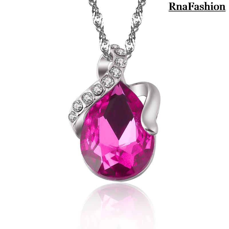 New 2014 silver Plated Austrian Crystal water drop Necklaces & Pendants made with SWA Elements cheap jewelry Free Shipping
New 2014 silver Plated Austrian Crystal water drop Necklaces & Pendants made with SWA Elements cheap jewelry Free Shipping