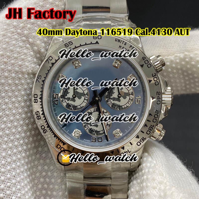 JHF New 116519 Cal.4130 Automatic Chronograph Mens Watch Same Genuiine Functional Diamond Conch Dial 904L Steel Bracelet Watches Hello_watch, Waterproof service
JHF New 116519 Cal.4130 Automatic Chronograph Mens Watch Same Genuiine Functional Diamond Conch Dial 904L Steel Bracelet Watches Hello_watch, Waterproof service