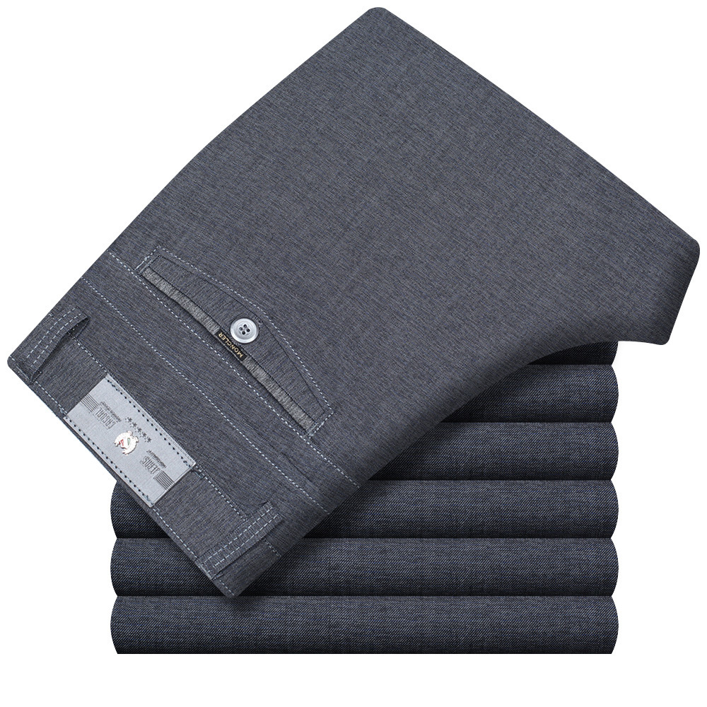 Mens Loose Business Casual Pants Plus Size 30-44 Straight Pants Male Cotton High Quality cotton leisure trousers Summer Spring 201128