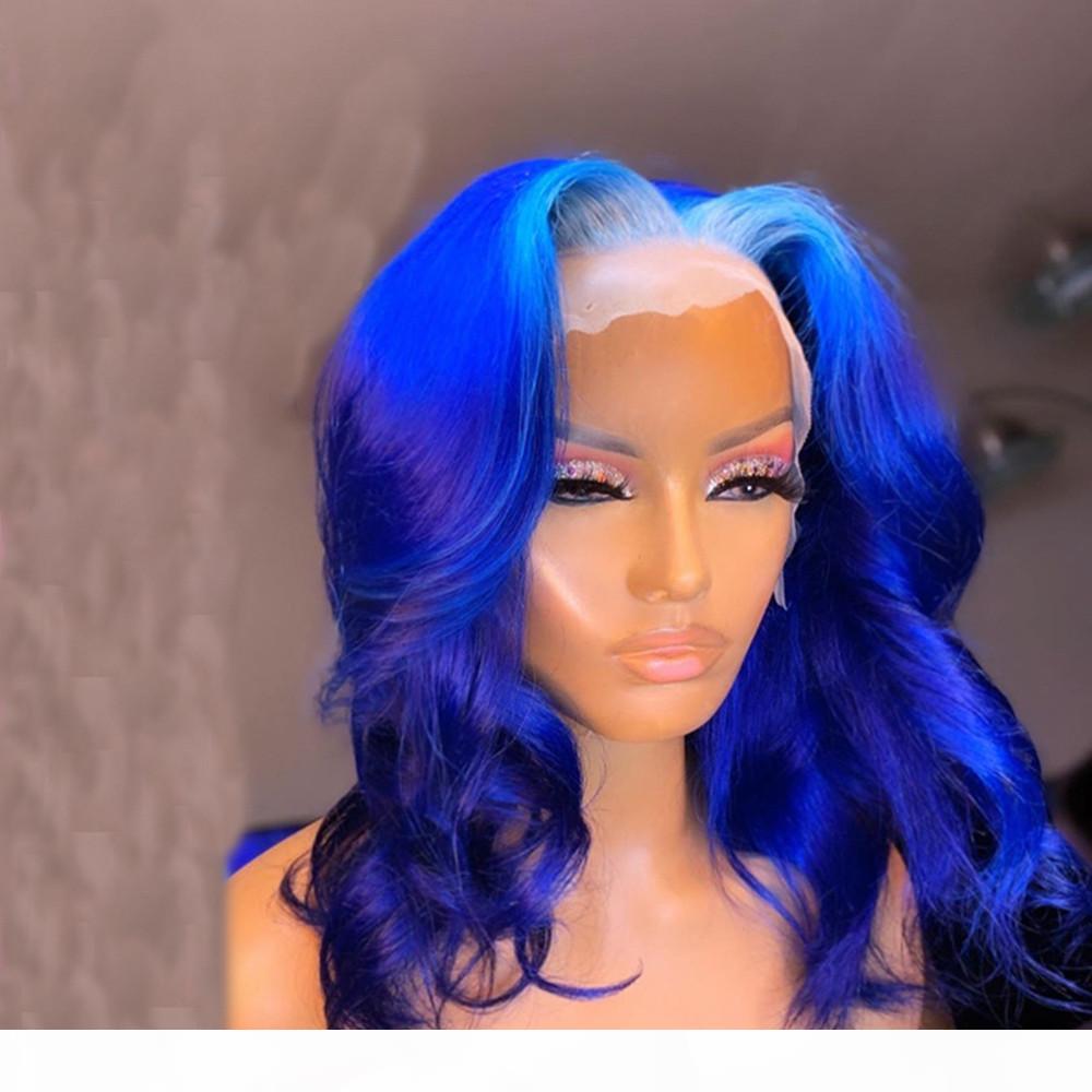 Blue Lace Part Front wig Human Hair Wig Light Blue Colored Human Hair Wave Wigs Lace Remy Wig 180% for women, Black;brown
Blue Lace Part Front wig Human Hair Wig Light Blue Colored Human Hair Wave Wigs Lace Remy Wig 180% for women, Black;brown