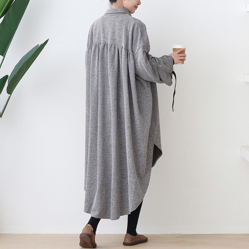 Johnature Women Harajuku Vintage Trench Button Warm Coats Cotton Blend 2020 Autumn New Loose Casual Female Clothes Long Trench T200828