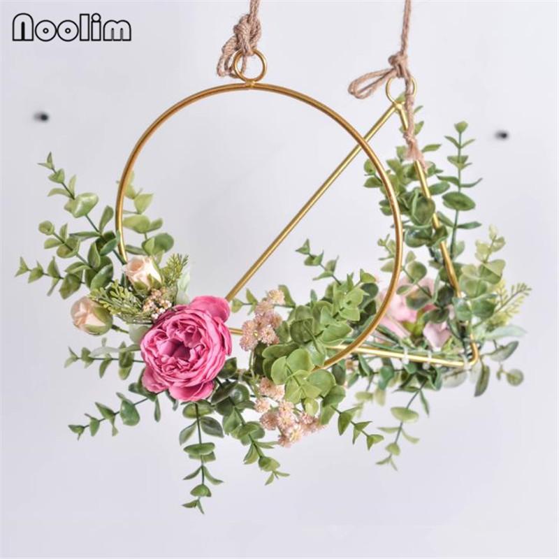 Nordic Creative Wall Hanging Artificial Flower Wrought Iron Garland Rope Artificial Flower Wedding Decoration, Multi-function hook
Nordic Creative Wall Hanging Artificial Flower Wrought Iron Garland Rope Artificial Flower Wedding Decoration, Multi-function hook