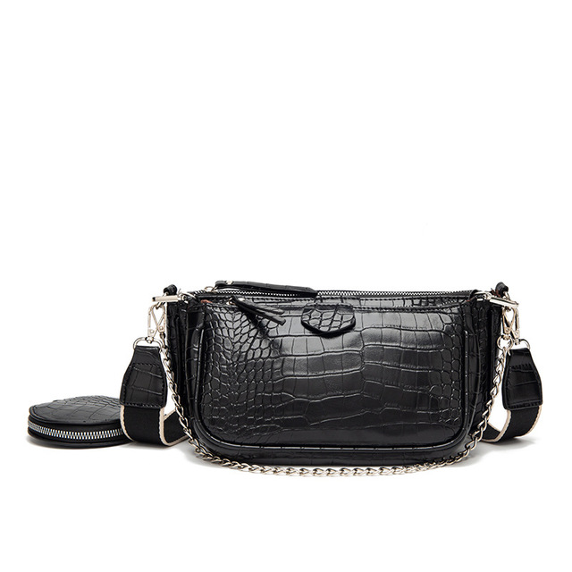HH fashion chains women shoulder bags designer wide strap messenger bags luxury pu leather crossbody bag lady small purse 3 bag set
HH fashion chains women shoulder bags designer wide strap messenger bags luxury pu leather crossbody bag lady small purse 3 bag set