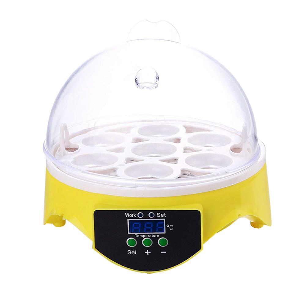 7 Chicken Bird Incubator Eggs Hatching Machine Automatic Intelligent Temperature Control Quail Parrot Brooder Farm Supplies 
7 Chicken Bird Incubator Eggs Hatching Machine Automatic Intelligent Temperature Control Quail Parrot Brooder Farm Supplies
