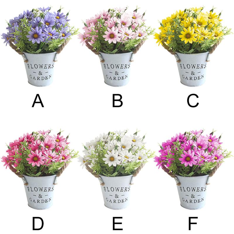 Daisy Artificial Flower With Flower Pot Vintage Style Fake Floral Decor Potted Plant Home Office Desktop, No.1
Daisy Artificial Flower With Flower Pot Vintage Style Fake Floral Decor Potted Plant Home Office Desktop, No.1