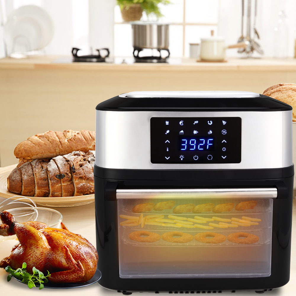 1800W 16L Air Fryer Deluxe 16.91Quarts All-in-One Air Fryer with Oven Rotisserie Dehydrator for Cook Fry Grill Bake
1800W 16L Air Fryer Deluxe 16.91Quarts All-in-One Air Fryer with Oven Rotisserie Dehydrator for Cook Fry Grill Bake