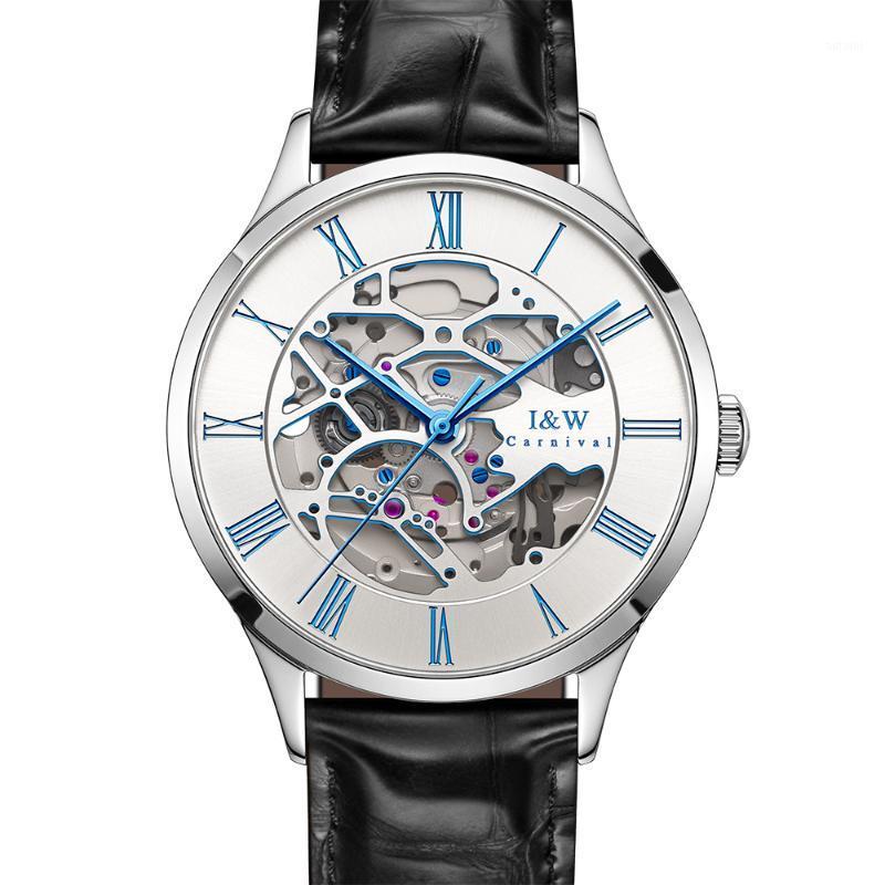 Switzerland CARNIVAL Luxury Automatic Watch Skeleton 2020 new Mechanical Wathes Sapphire Waterproof Leather Strap montre homme1, Silver steel
Switzerland CARNIVAL Luxury Automatic Watch Skeleton 2020 new Mechanical Wathes Sapphire Waterproof Leather Strap montre homme1, Silver steel