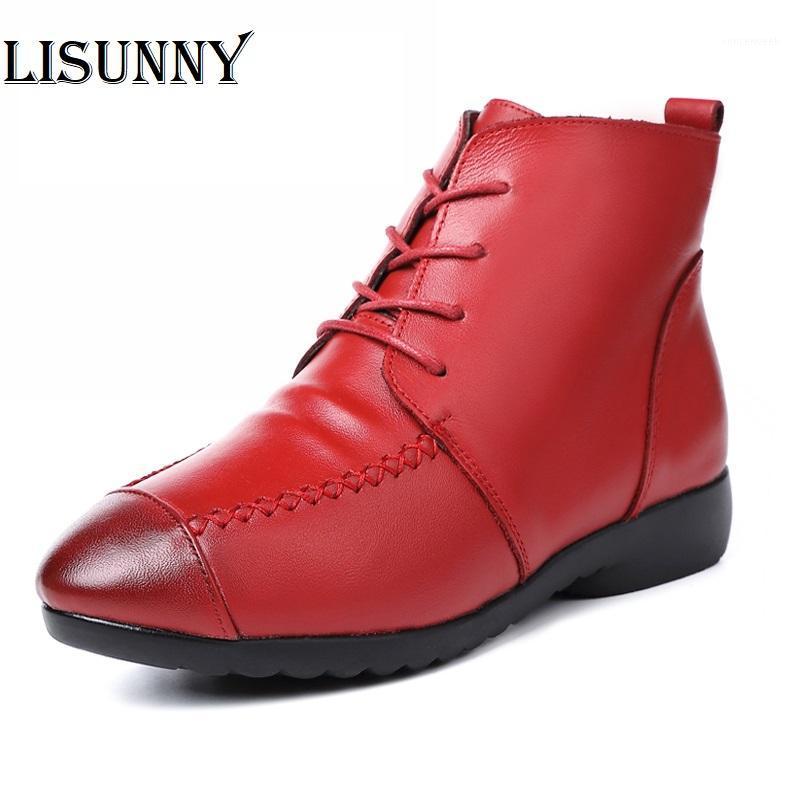 2020 Winter Women's Ankle Boots Genunie Leather Classic Solid Round Toe Flat With Snow Boots For Woman Casual Ladies1, Red
2020 Winter Women's Ankle Boots Genunie Leather Classic Solid Round Toe Flat With Snow Boots For Woman Casual Ladies1, Red