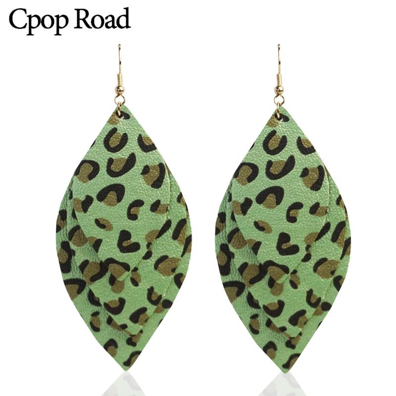 Cpop Three Layers Trendy PU Leather Earrings for Women New Statement Dangle Leaf Earrings Fashion Jewelry Accessories Gifts 2020
Cpop Three Layers Trendy PU Leather Earrings for Women New Statement Dangle Leaf Earrings Fashion Jewelry Accessories Gifts 2020