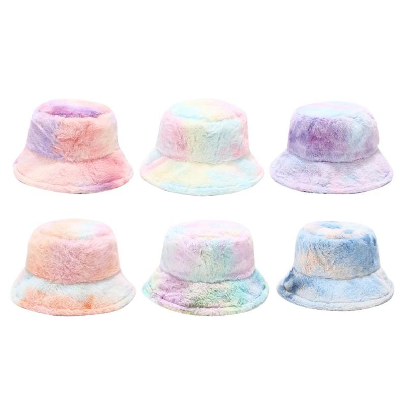New Arrival Pink Faux Fur Bucket Hat For Women Girl Rainbow Tie Dye Soft Warm Fishing Cap Fisherman Gorros Winter Lady Gifts, 01
New Arrival Pink Faux Fur Bucket Hat For Women Girl Rainbow Tie Dye Soft Warm Fishing Cap Fisherman Gorros Winter Lady Gifts, 01