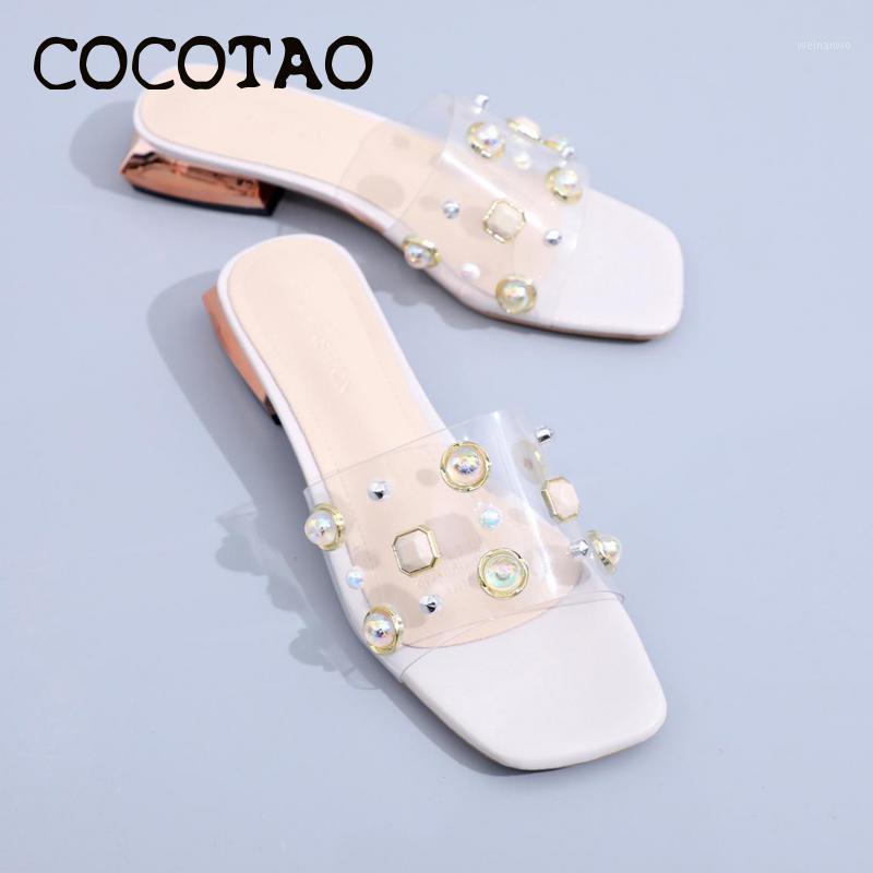 Sandals And Slippers Female 2020 Spring New Wild Slippers Pearl Transparent Rhinestone Summer Wear Fashion Thick Heel1, Beige
Sandals And Slippers Female 2020 Spring New Wild Slippers Pearl Transparent Rhinestone Summer Wear Fashion Thick Heel1, Beige