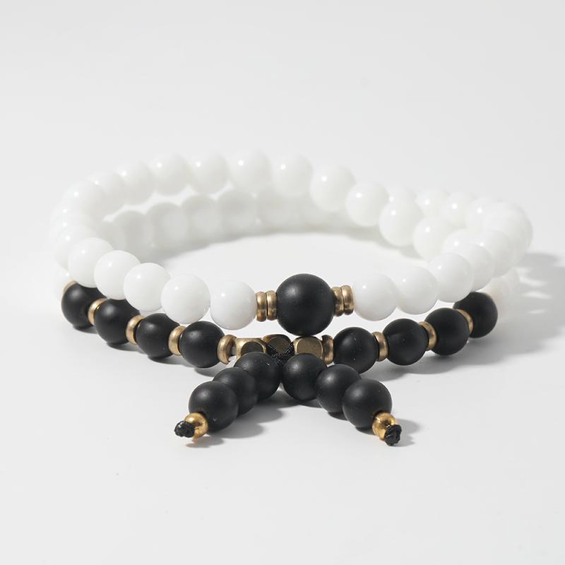 showboho 6mm natural stone beaded bracelet men's and women's elastic winding retro fashion bracelet
showboho 6mm natural stone beaded bracelet men's and women's elastic winding retro fashion bracelet