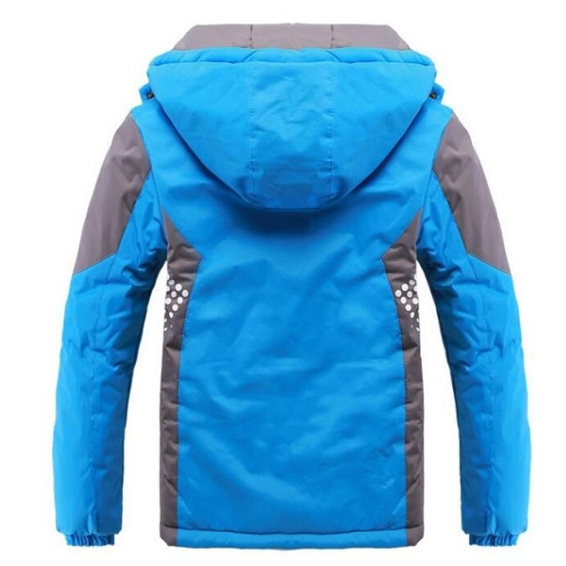 Boy Jackets With Hooded Coat Outerwear For Girls Children Clothing Kid 4-14 Years Raincoat Winter Waterproof Kids Coat 201106