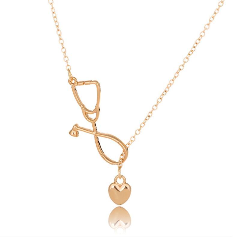 SMJEL New Stethoscope Lariat Necklace for Women Heart Stethoscope Necklaces for Student Gift Jewelry
SMJEL New Stethoscope Lariat Necklace for Women Heart Stethoscope Necklaces for Student Gift Jewelry