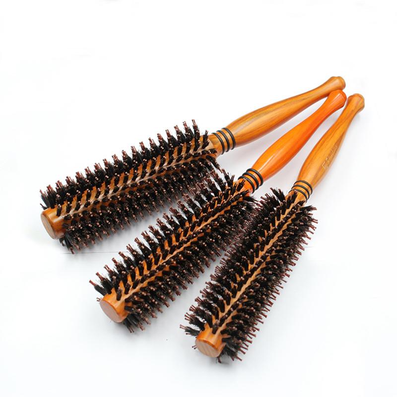 Portable Hair Brush Comb Round Anti-static Curly Brush Natural Bristle Wood Handle Hair Styling Comb Salon Home Dress Tools
Portable Hair Brush Comb Round Anti-static Curly Brush Natural Bristle Wood Handle Hair Styling Comb Salon Home Dress Tools
