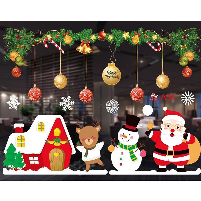 Large Merry Christmas Wall Sticker Stylish Santa Window Room Decoration PVC New Year Home Decor Removable 
Large Merry Christmas Wall Sticker Stylish Santa Window Room Decoration PVC New Year Home Decor Removable