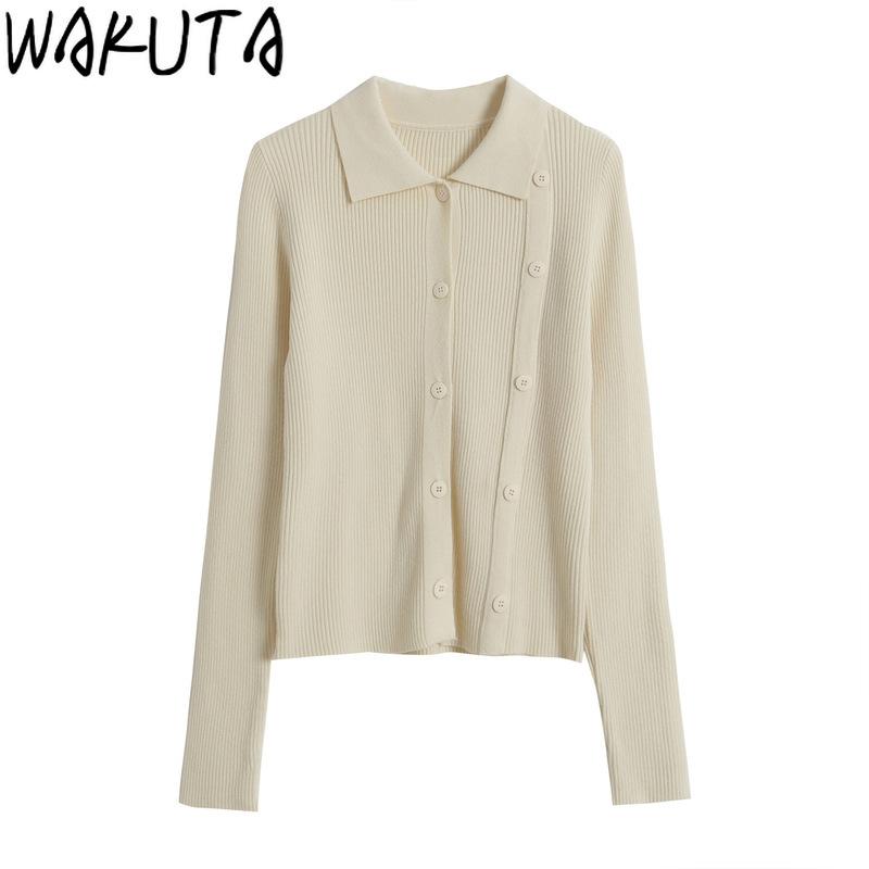 WAKUTA Chic Elegant Double Breasted Cardigans Women 2020 Autumn Winter Fashion Slim Turn-down Collar Warm Sweater Coat Solid, Black
WAKUTA Chic Elegant Double Breasted Cardigans Women 2020 Autumn Winter Fashion Slim Turn-down Collar Warm Sweater Coat Solid, Black