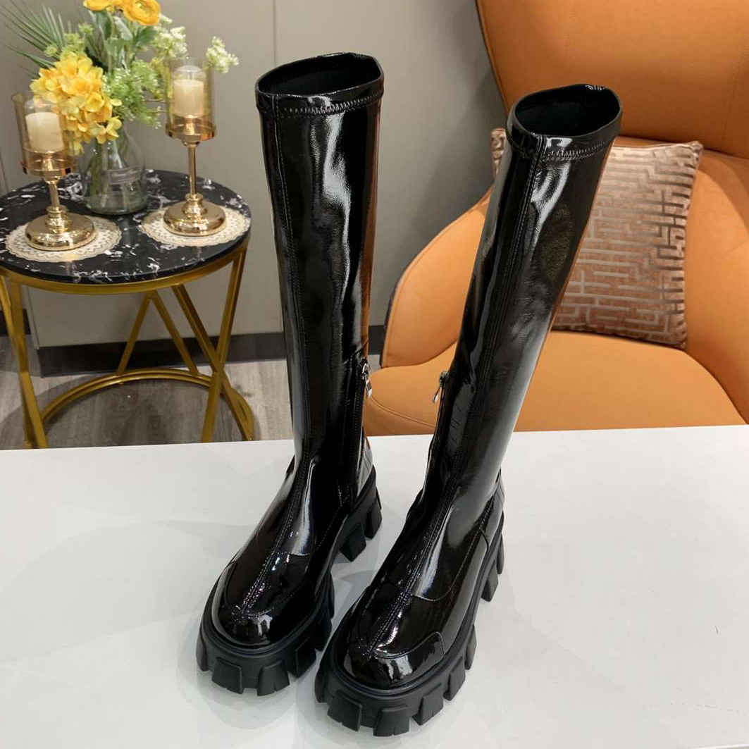 2021 Fashion Women Boots Brand Buckle Knee Bootis High Bootes Woman Designer Highs Quality Boot