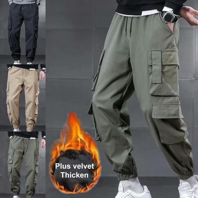 Men's Pants Autumn Man Hip Hop Harem Joggers Fleece Elastic Waist Thicken Multi Pockets Cargo For School Streetwear, Black
Men's Pants Autumn Man Hip Hop Harem Joggers Fleece Elastic Waist Thicken Multi Pockets Cargo For School Streetwear, Black