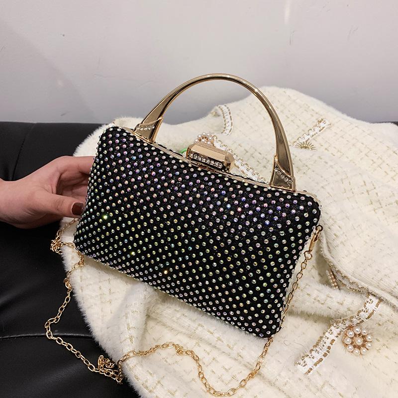 2021 Diamond Women Shoulder Bag Luxury Female Handbags Fashion Box Bag Lock Hand Chain Crossbody Bags for Women, Black
2021 Diamond Women Shoulder Bag Luxury Female Handbags Fashion Box Bag Lock Hand Chain Crossbody Bags for Women, Black