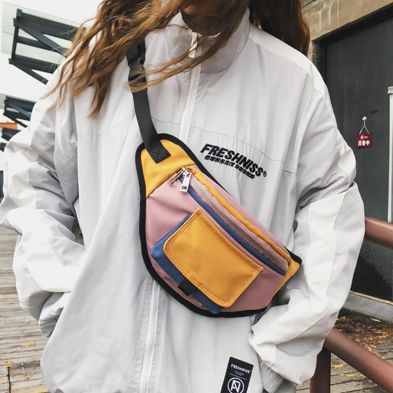 New Nylon Waist Bag Fashion Unisex Fanny Pack Street Hip-Hop Wild Crossbody Chest Bags Contrasting Color Multifunctional Purse, Black
New Nylon Waist Bag Fashion Unisex Fanny Pack Street Hip-Hop Wild Crossbody Chest Bags Contrasting Color Multifunctional Purse, Black